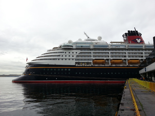 Cruise ship Disney Magic in Bergen, Norway; Fjord cruise; Frozen Cruise