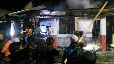 Terbakar, Ponpes Al-Madinah Desa Kananga Bolo Rugi Ratusan Juta Rupiah