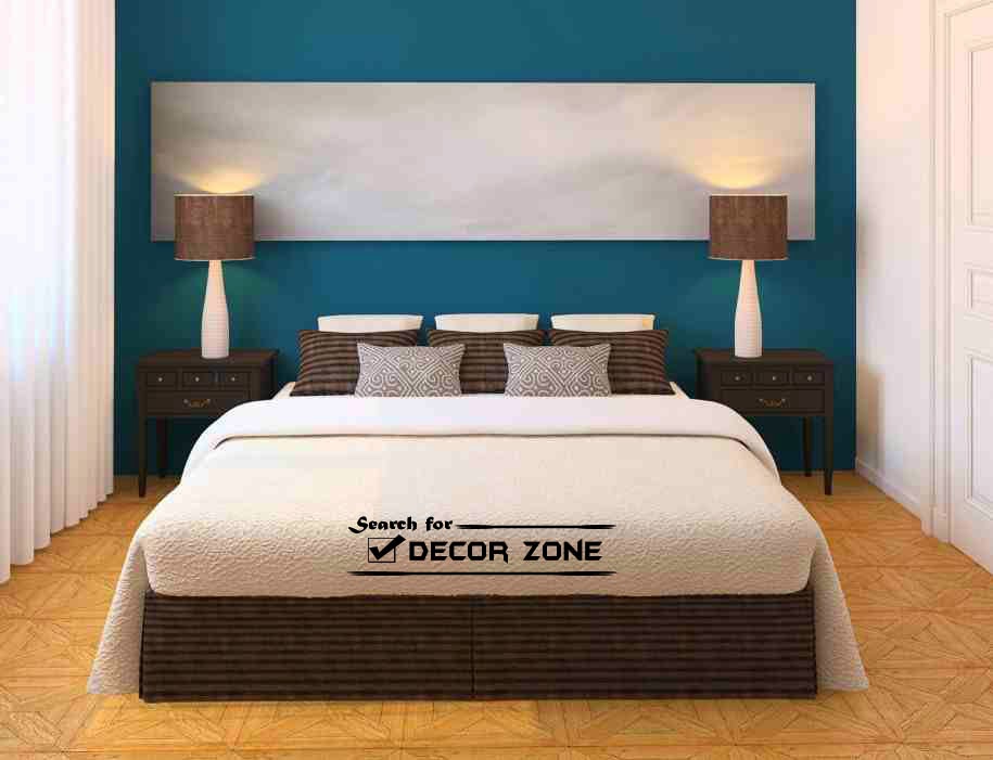 paint colors for small bedroom, white-blue bedroom