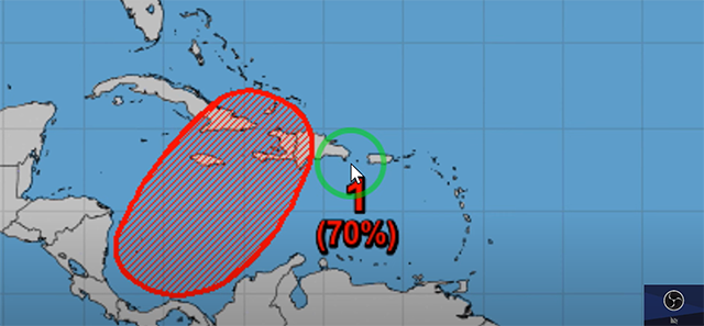 Sigue monitoreo en el suroeste del Mar Caribe