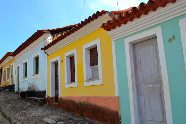 Brésil, Alcantara, Sao luis, village, coloniale, église, bateau