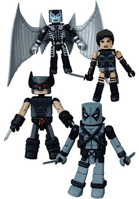 Uncanny X-Force Minimates Box Set by Diamond Select - Wolverine, Archangel, Psylocke & Deadpool