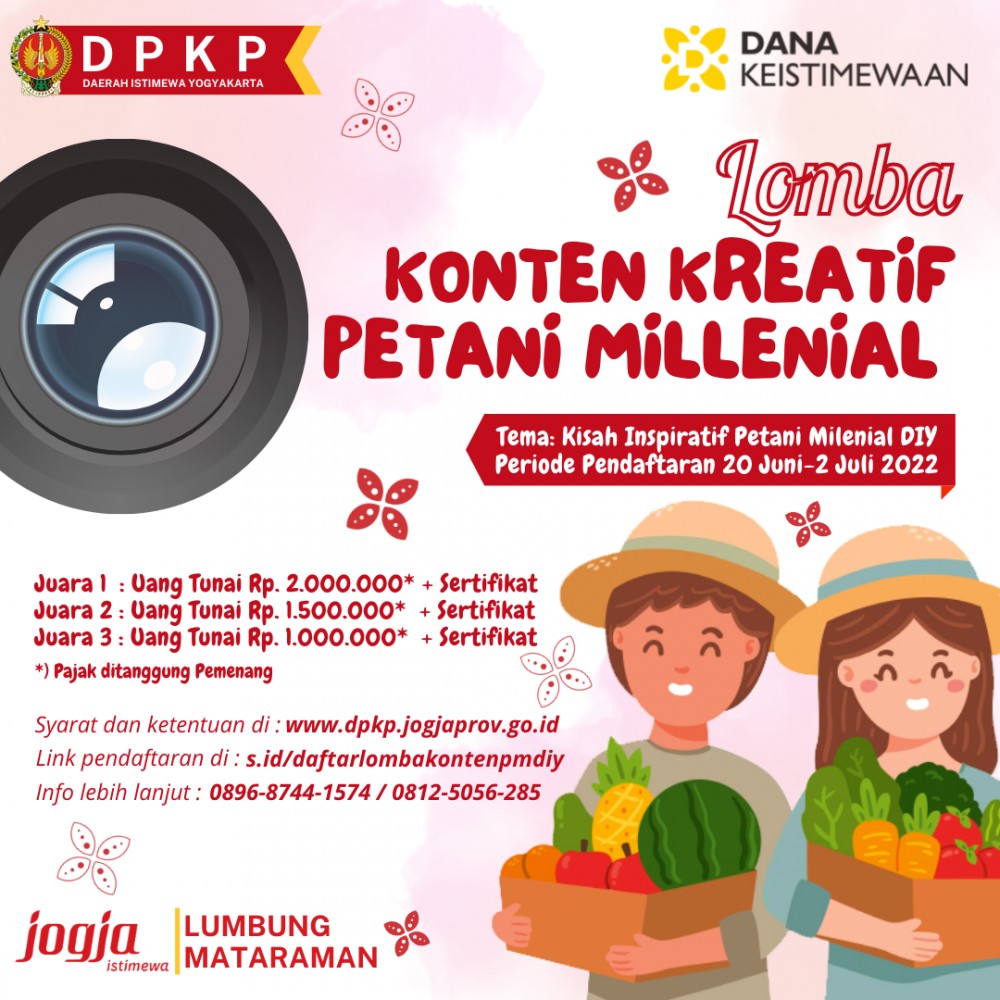 Lomba Konten Kreatif Gebyar Potensi Petani Milenial Diy Festival Lumbung Mataraman 2022