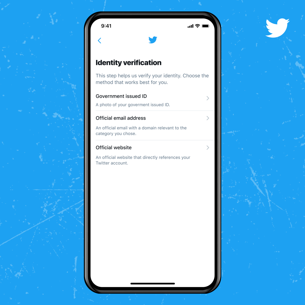 Twitter Account Verification Process