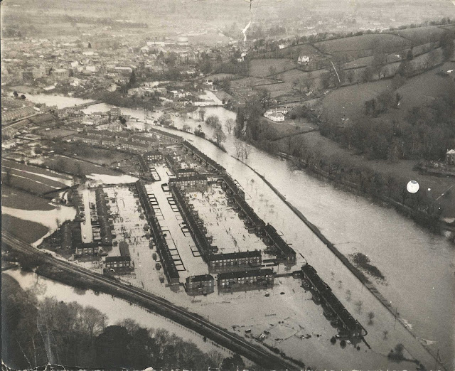 Aerial View of the 1960 Tiverton Flood