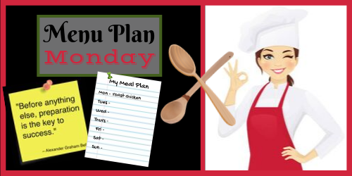  Menu Plan Monday