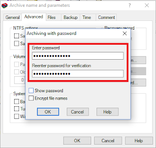 Cara Mudah Memberi Password Pada File WinRAR