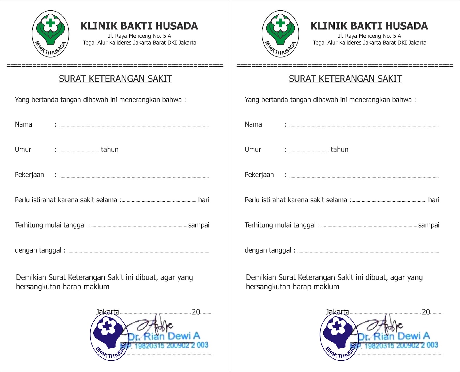 Surat Sakit Dokter.Surat Dokter Surat Dokter. Contoh Surat 