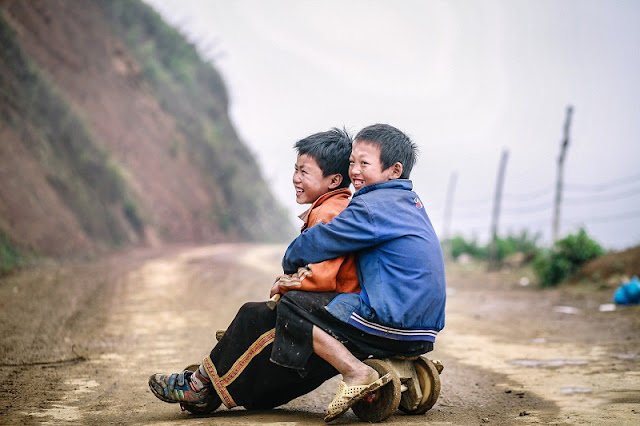 Children In The Northern Mountains Of Vietnam 1