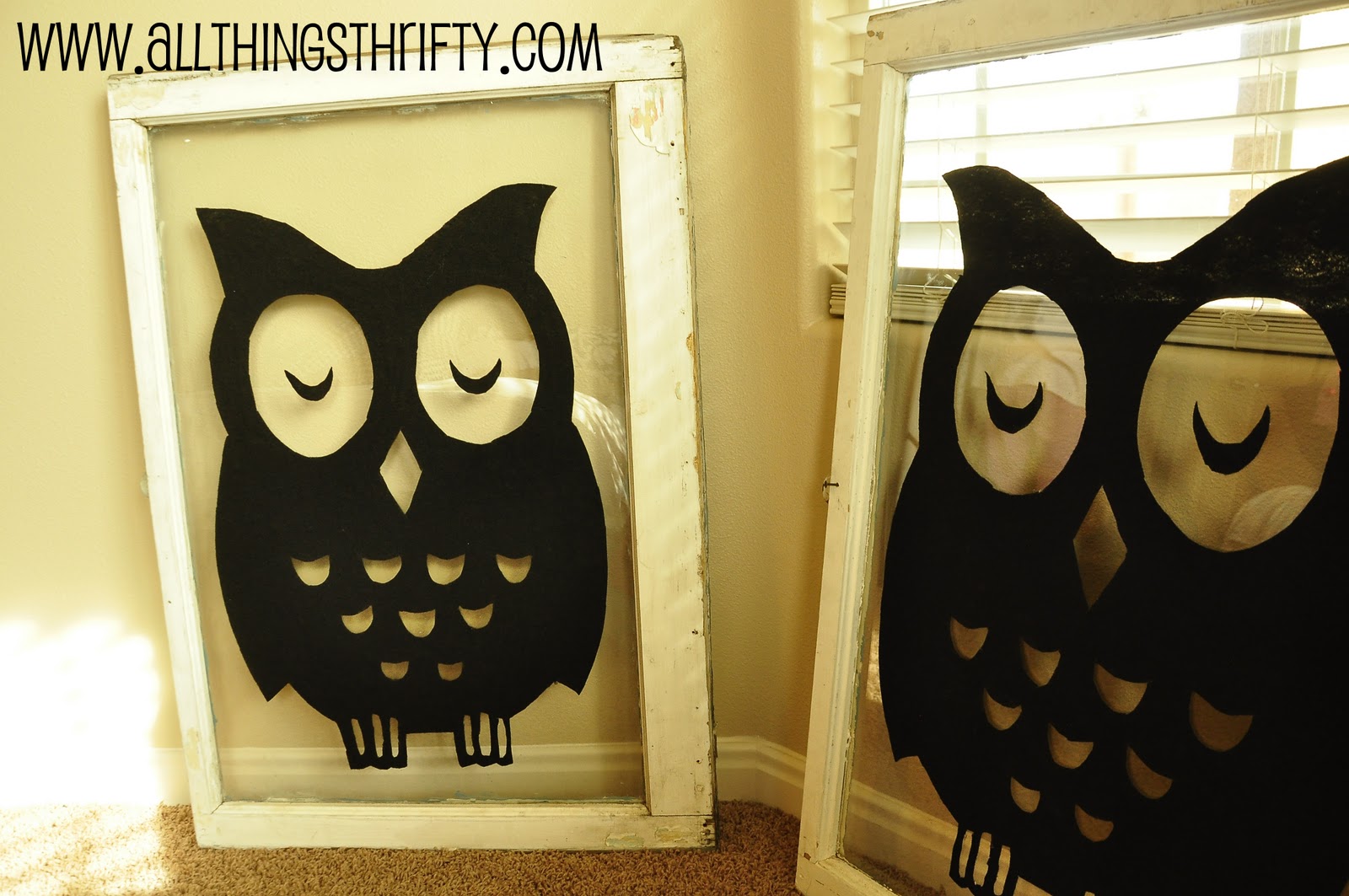 Nursery Decorating Ideas Part 4: Vintage Windows with Owls!