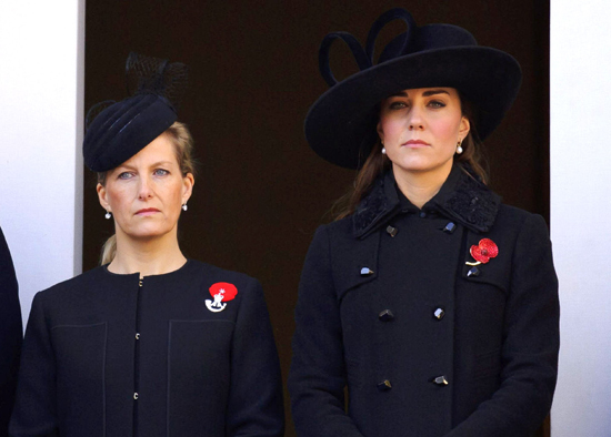 Kate Middleton, Duchess of Cambridge, in DvF for 2012 Remembrance Sunday