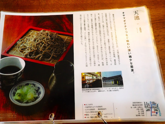 天池的 Hegisoba 蕎麥麵是用被稱為“Oyama Bokuchi”的山藥製成的。這些麵條質感很好！