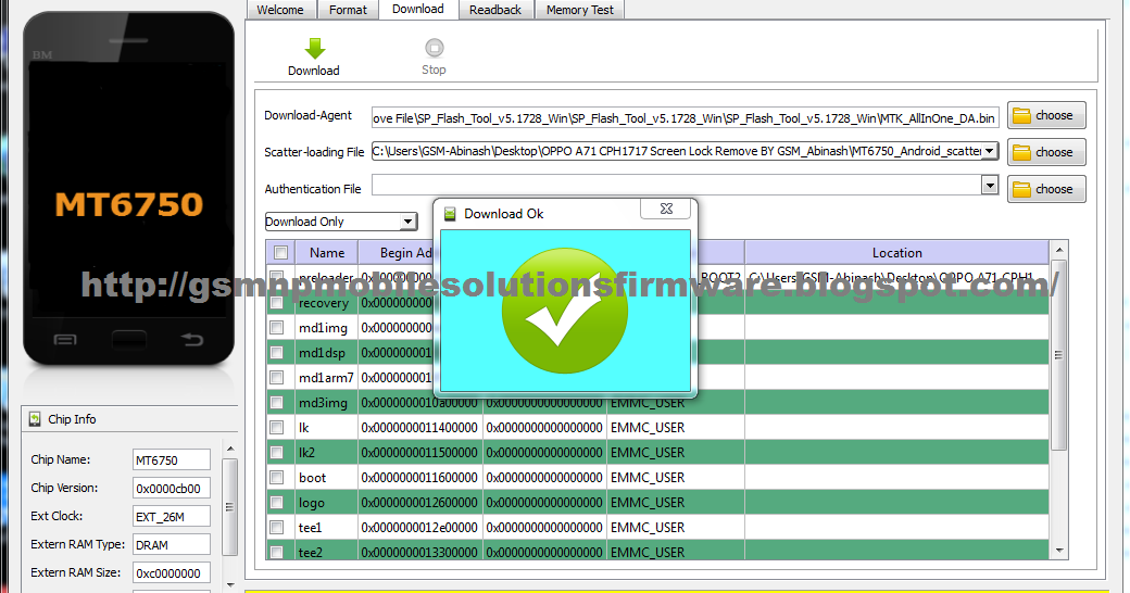 OPPO A71 CPH1717 Pin,Password,Pattern AND FRP Remove 100% ...