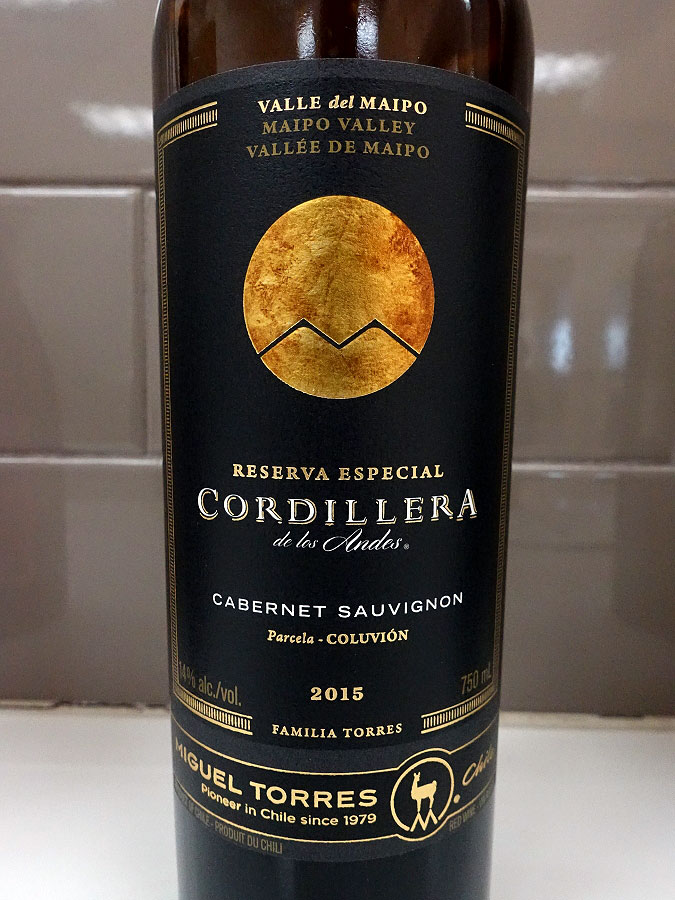 Miguel Torres Cordillera de los Andes Cabernet Sauvignon 2015 (89 pts)