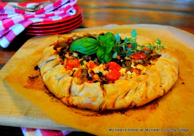 Tiny Tomato Galette at Miz Helen's Country Cottage