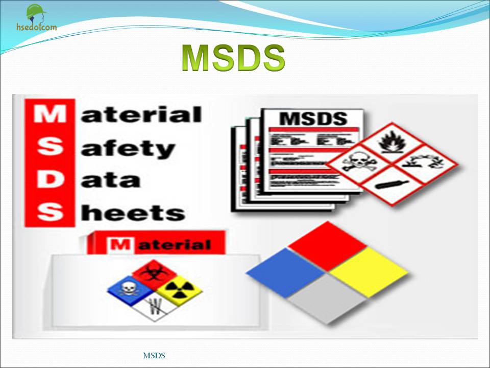 PPT Material Safety Data Sheet (MSDS) and it's 16 Section Training Document