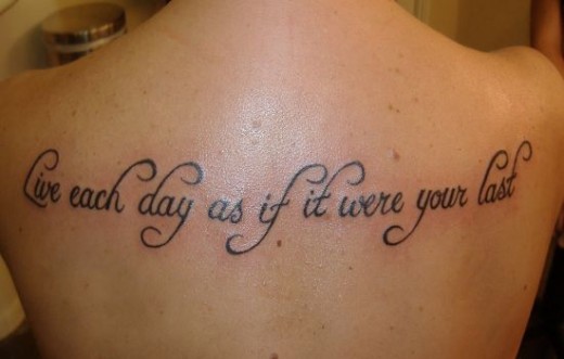 quotes on life tattoos. The 4th of my Quotes on Life Tattoos is such a true quote, 