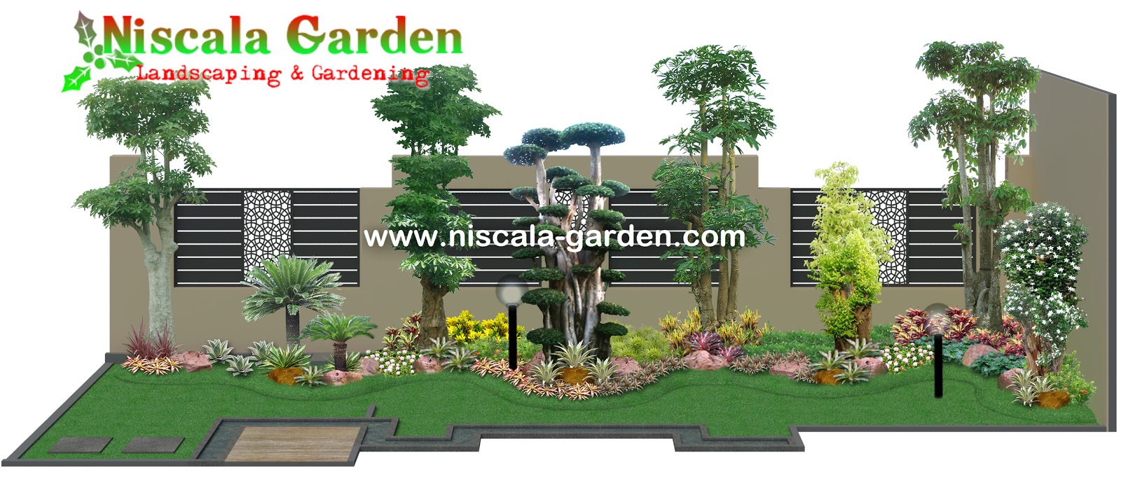 45 Desain Taman Tropis Modern Jasa Tukang Taman Surabaya 