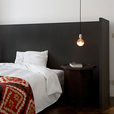 Black headboard