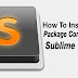 How to install package control in sublime text 2 & 3 