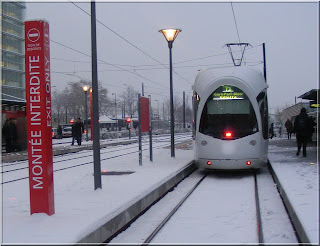 tramway lyon neige