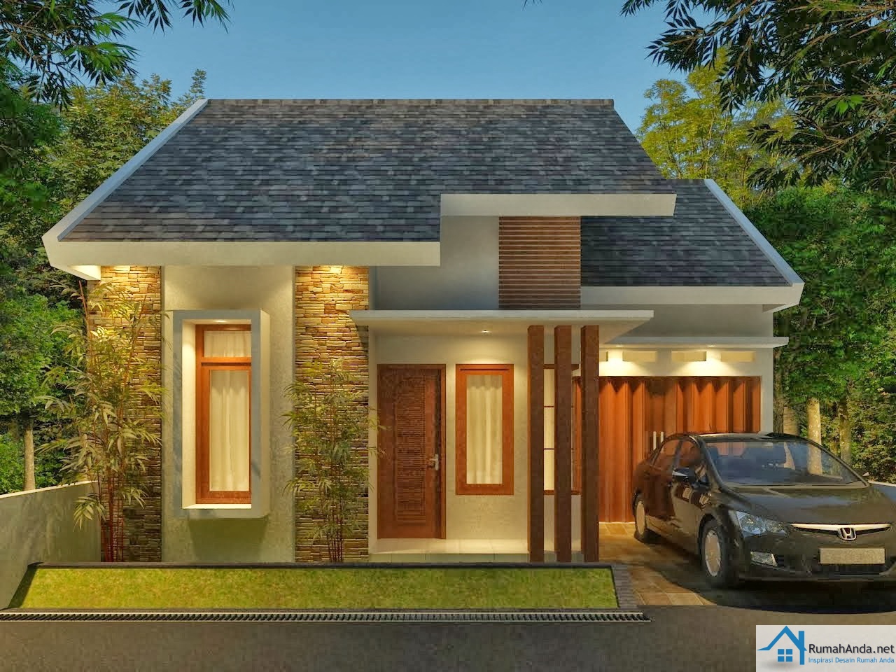 Desain Rumah  Minimalis Modern  1 dan 2 Lantai 2021 Contoh  