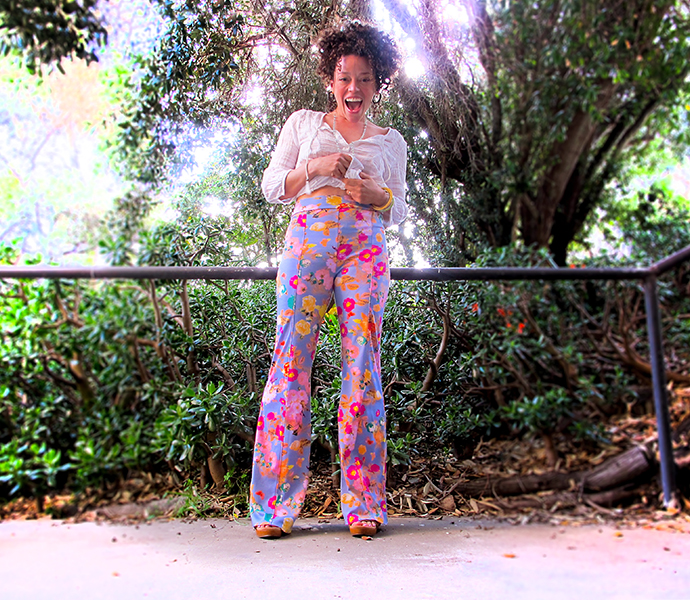 oonaballoona | a blog by marcy harriell | sewing vintage floral flares