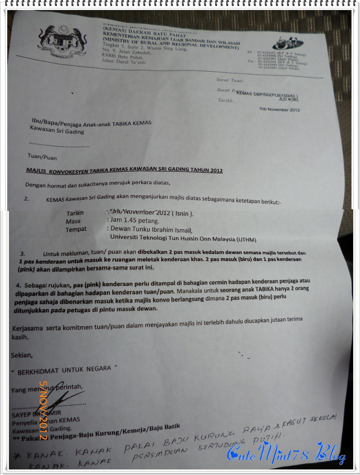 Contoh Surat Jemputan Majlis Graduasi Contoh Surat