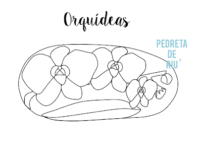 COMO PINTAR PIEDRAS CON ORQUÍDEAS PASO A PASO