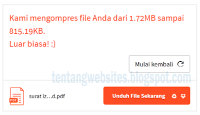  Cara ini mungkin akan bermanfaat bagi engunjung apalagi bila anda seorang operator sekola Cara Cepat Mengecilkan file Pdf secara Online