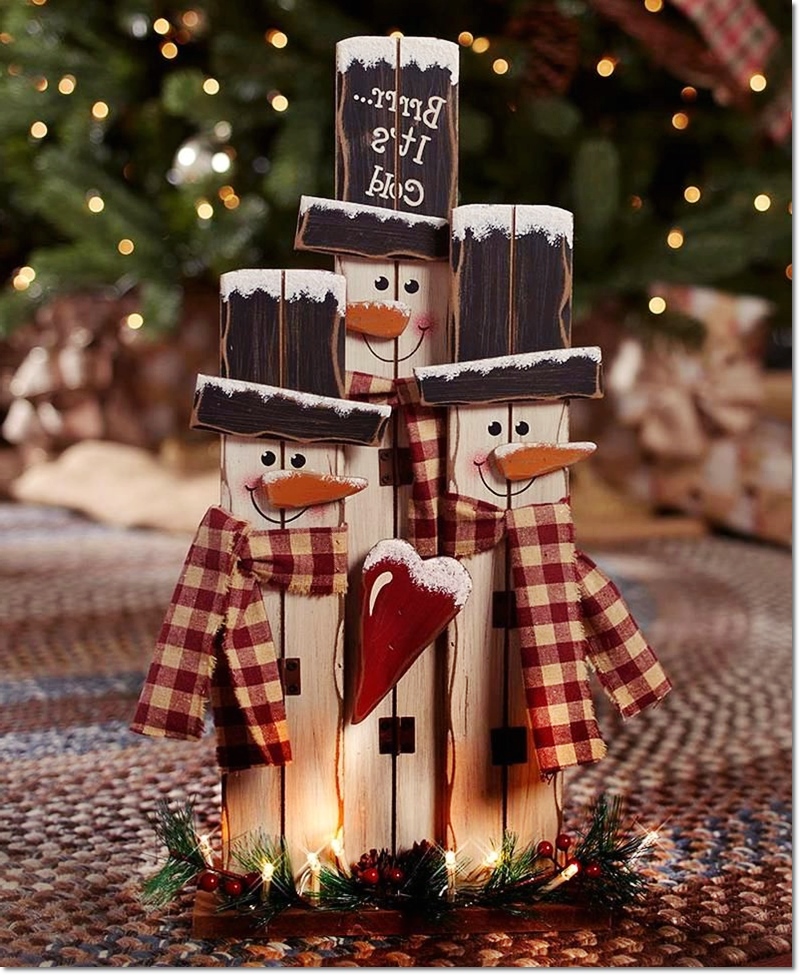 Christmas DIY Decor Ideas 2020 Snowman Light