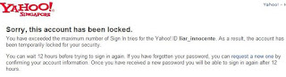 yahoo locked