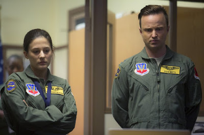 Aaron Paul and Phoebe Fox in Eye in the Sky