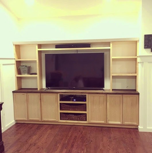 living room built ins