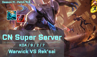 Warwick JG vs Reksai - CN Super Server 11.2