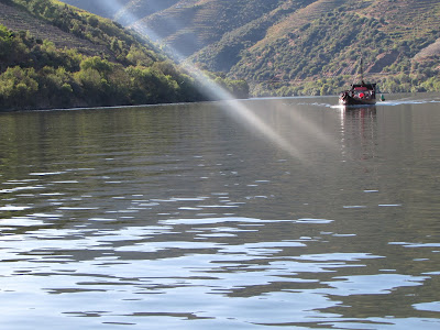 Barco rabelo no rio Douro