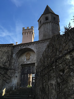 Entrance gate of Villa Cimbrone in Ravello;Amalfi Coast Italy 