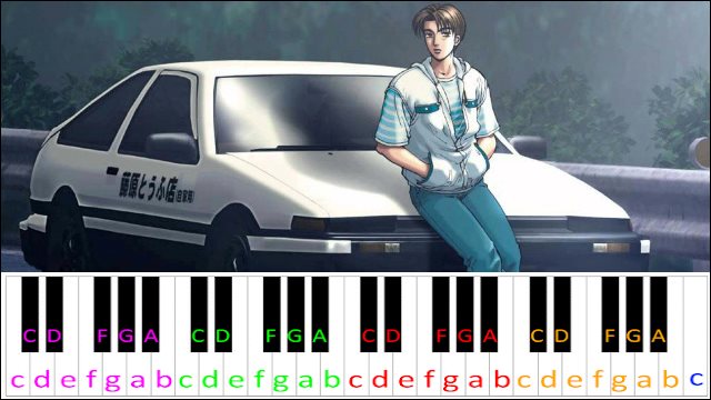 Running In The 90s Initial D Piano Letter Notes - roblox running in the 90s flute