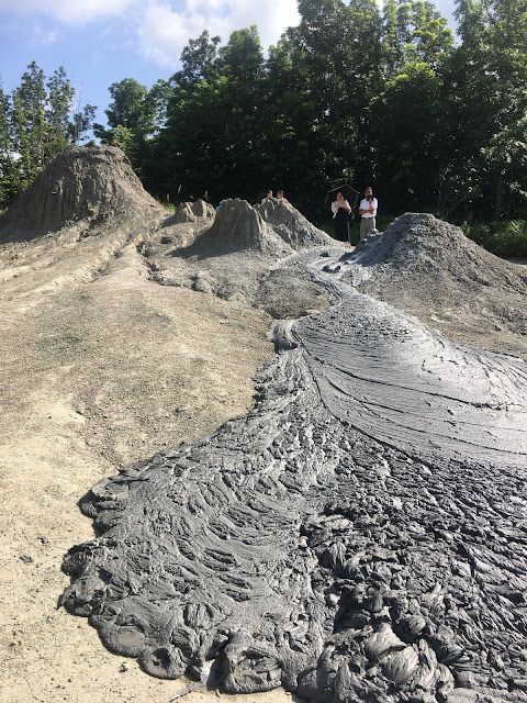 wushanding mud volcano natural reserve, kaohsiung, taiwan