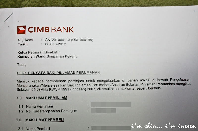 Contoh Surat Meminta Penyata Bank