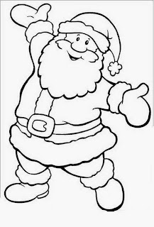 Dibujos de Santa Claus para Pintar, parte 1