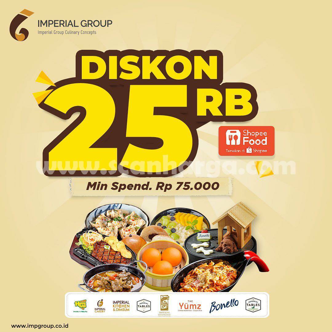 Imperial Kitchen & Dimsum Promo ShopeeFood Diskon Rp 25.000