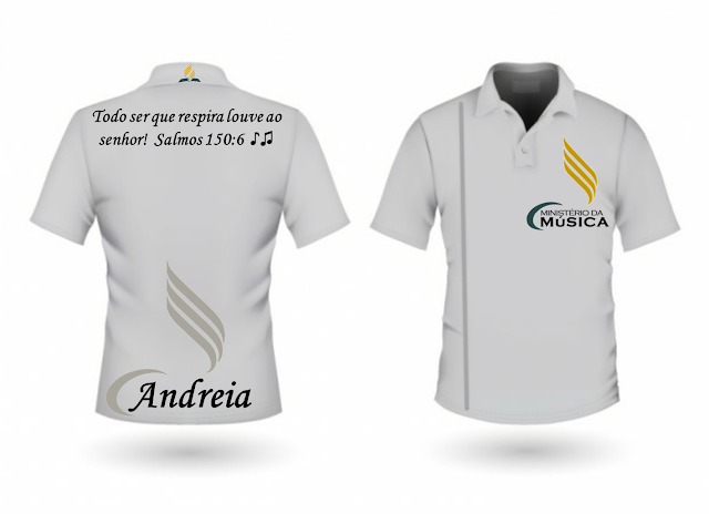 Modelo de Camisa Uniforme para Clube de Jovens Adventista, Ministério da Música e Desbravadores