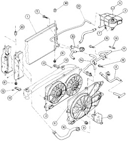 Ford Mondeo engine cooling system diagram