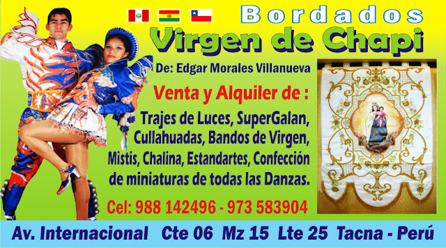 BORDADOS VIRGEN DE CHAPI