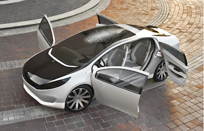 The Hybrid Concept Kia Ray-at the Chicago Auto Show, The company Kia will present in late September at the Paris motor show concept of urban electric trolley Pop. Soon the Korean automaker promises to tell about the technical characteristics of the car. 