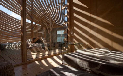 Architecture Building Using Wooden Material