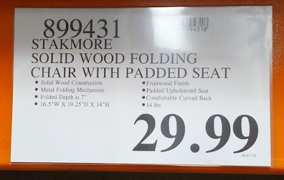 Deal for the Stakmore Solid Wood Folding Chair at Costco