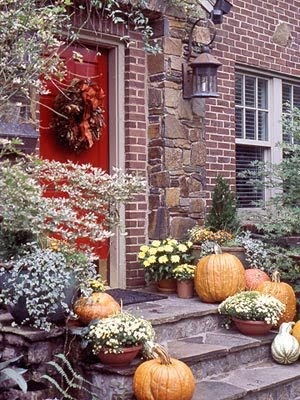 Silver Trappings: More Fall Porch Decorating