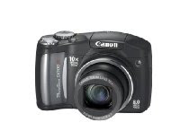 Canon PowerShot SX100IS 8MP Digital Camera with 10x Optical Image Stabilized Zoom (Black)